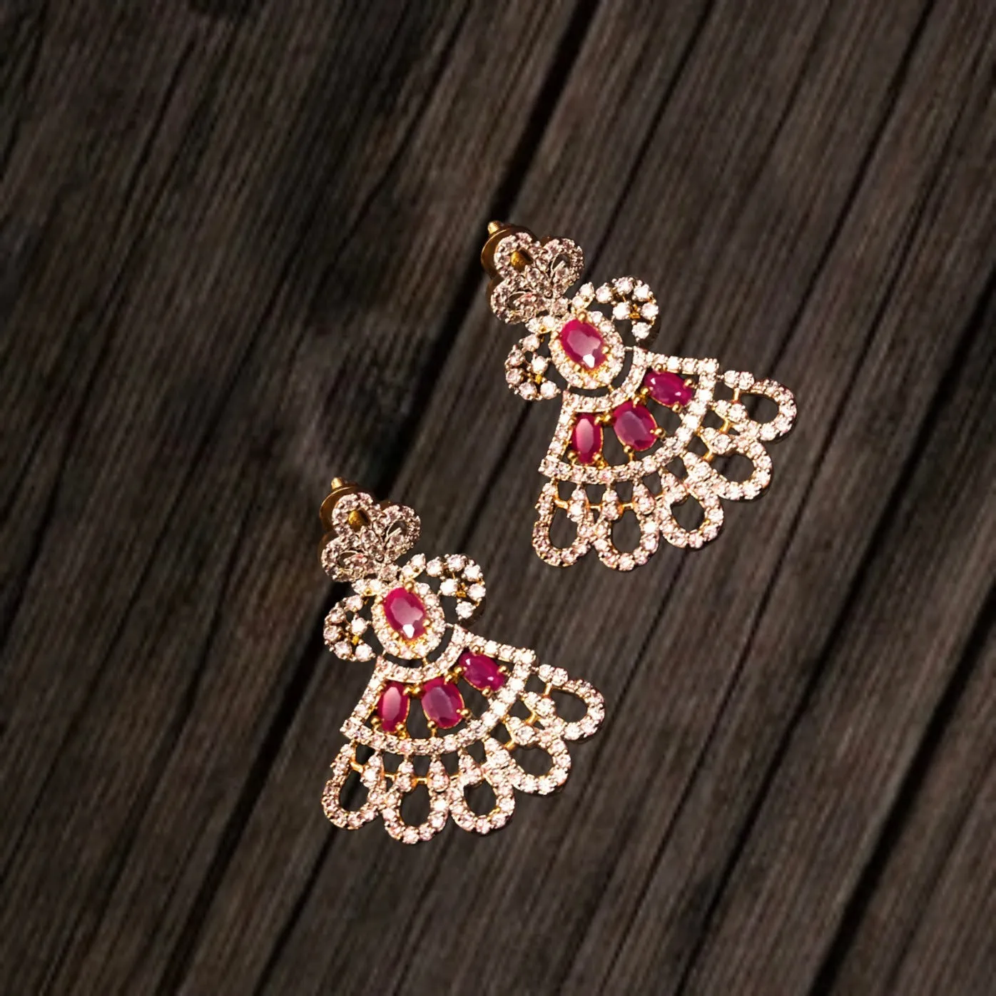 The Classy Ruby Haram Adorned with American Diamonds by ASP Fashion Jewellery