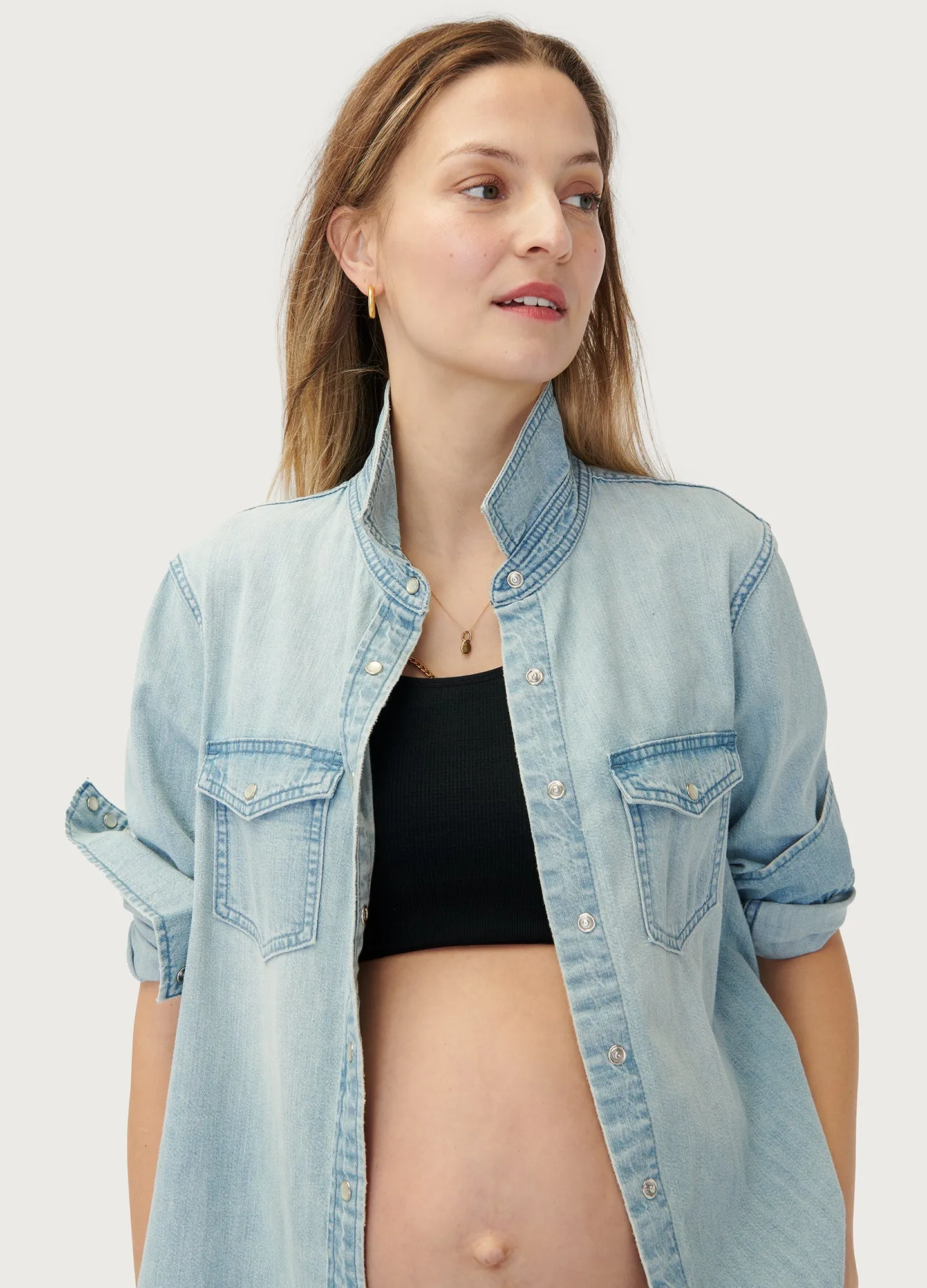 The Denim Maternity Shirt