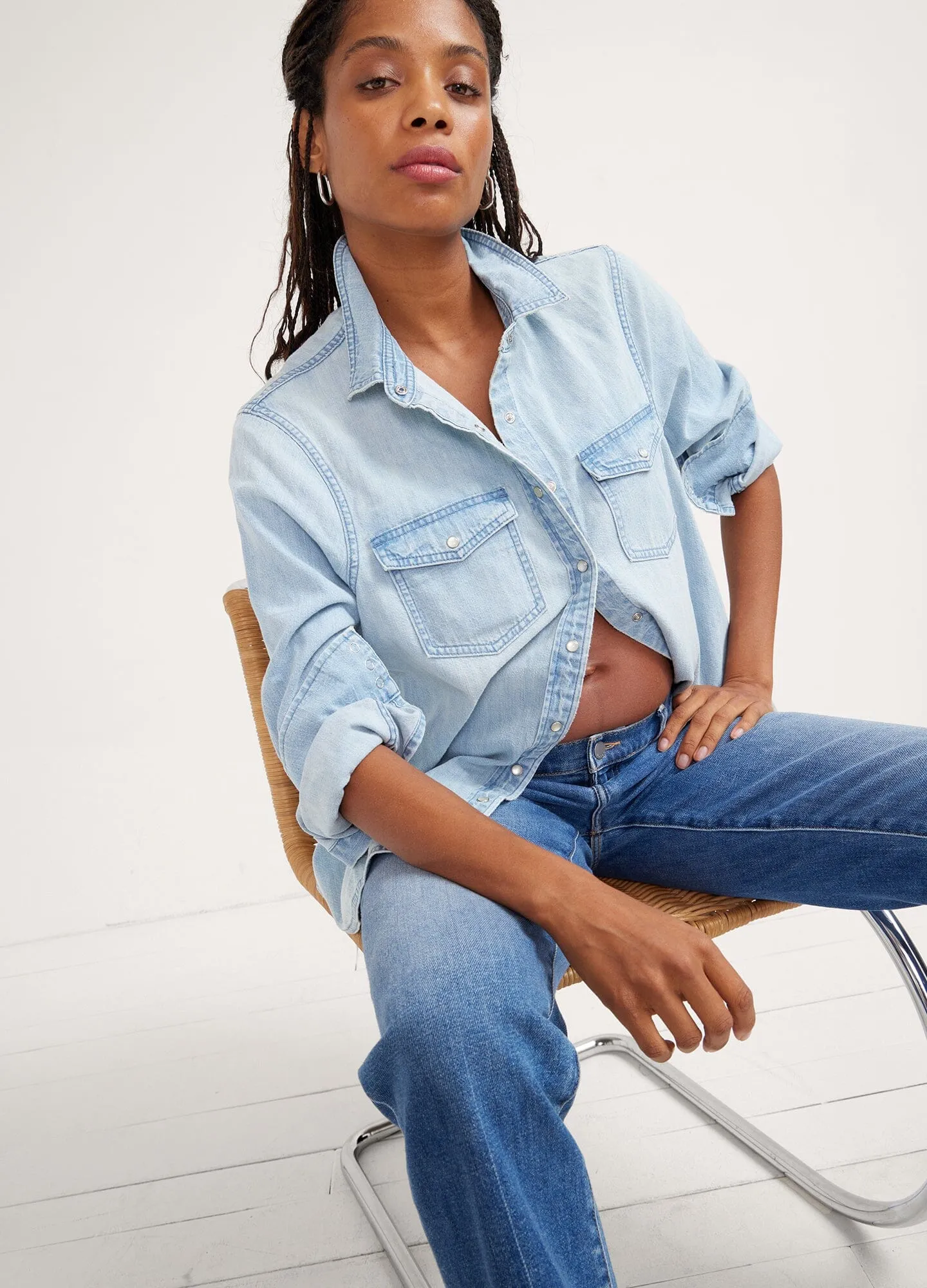 The Denim Maternity Shirt