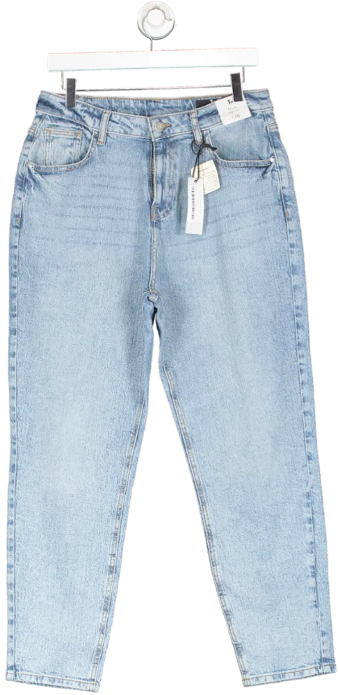 TU Blue High Rise Mom Jeans UK 12