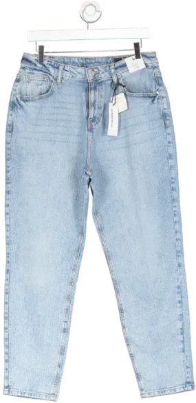 TU Blue High Rise Mom Jeans UK 12