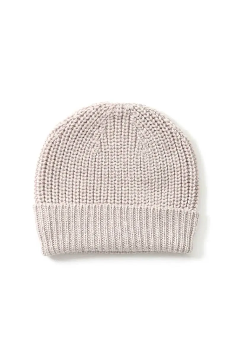 Uimi - Ernest Fishermans Rib Beanie - One Size - Mushroom