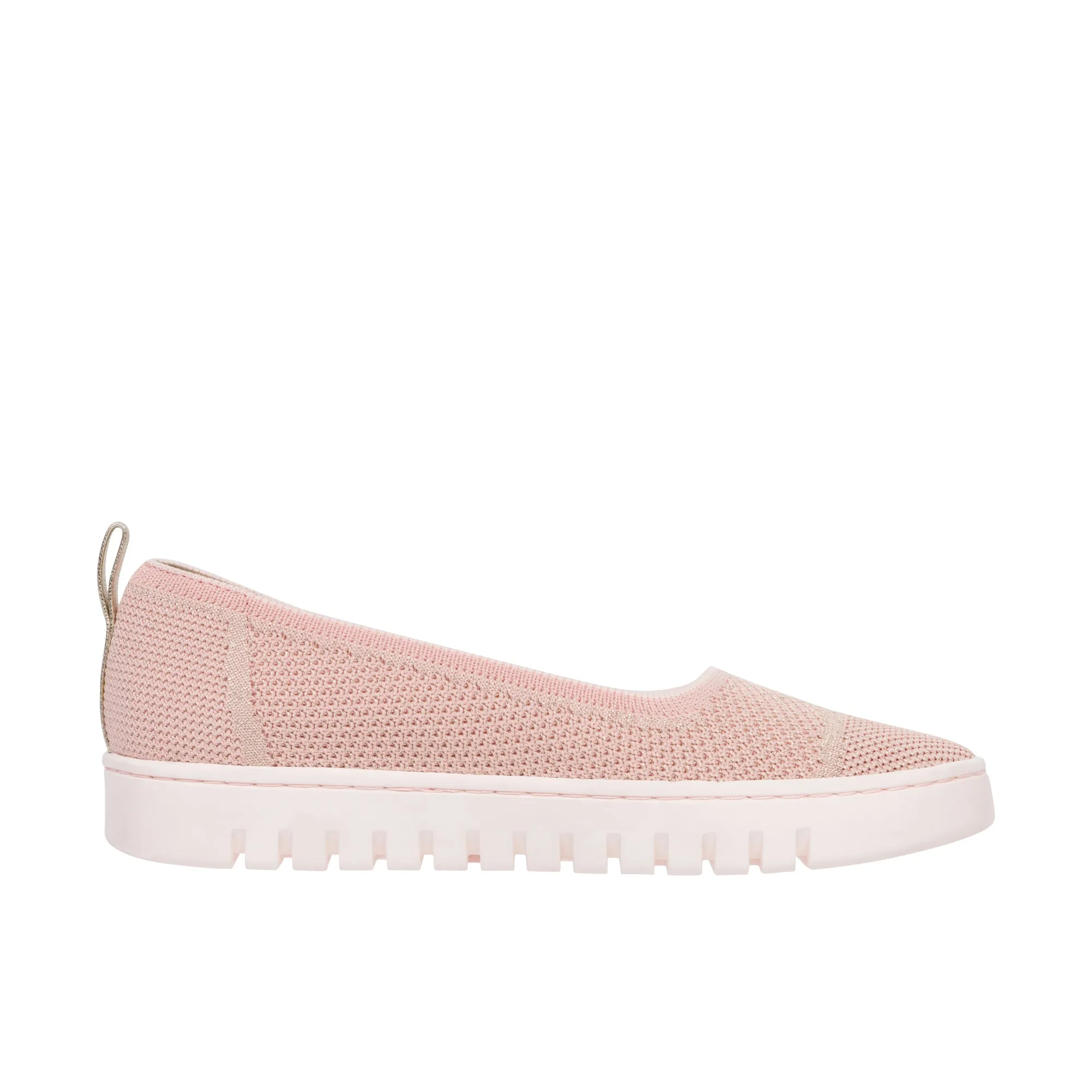 Vionic Womens Uptown Knit Skimmer Flat Light Pink