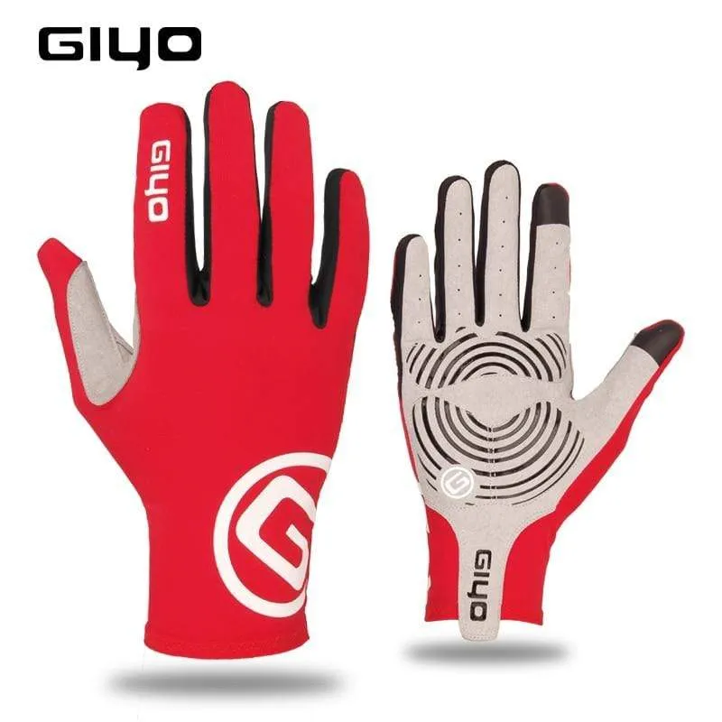 Wind Breaking Cycling Full Finger Gloves Touch Screen Anti-slip Bicycle Lycra Fabric Mittens Bicicleta Road Bike Long Glove