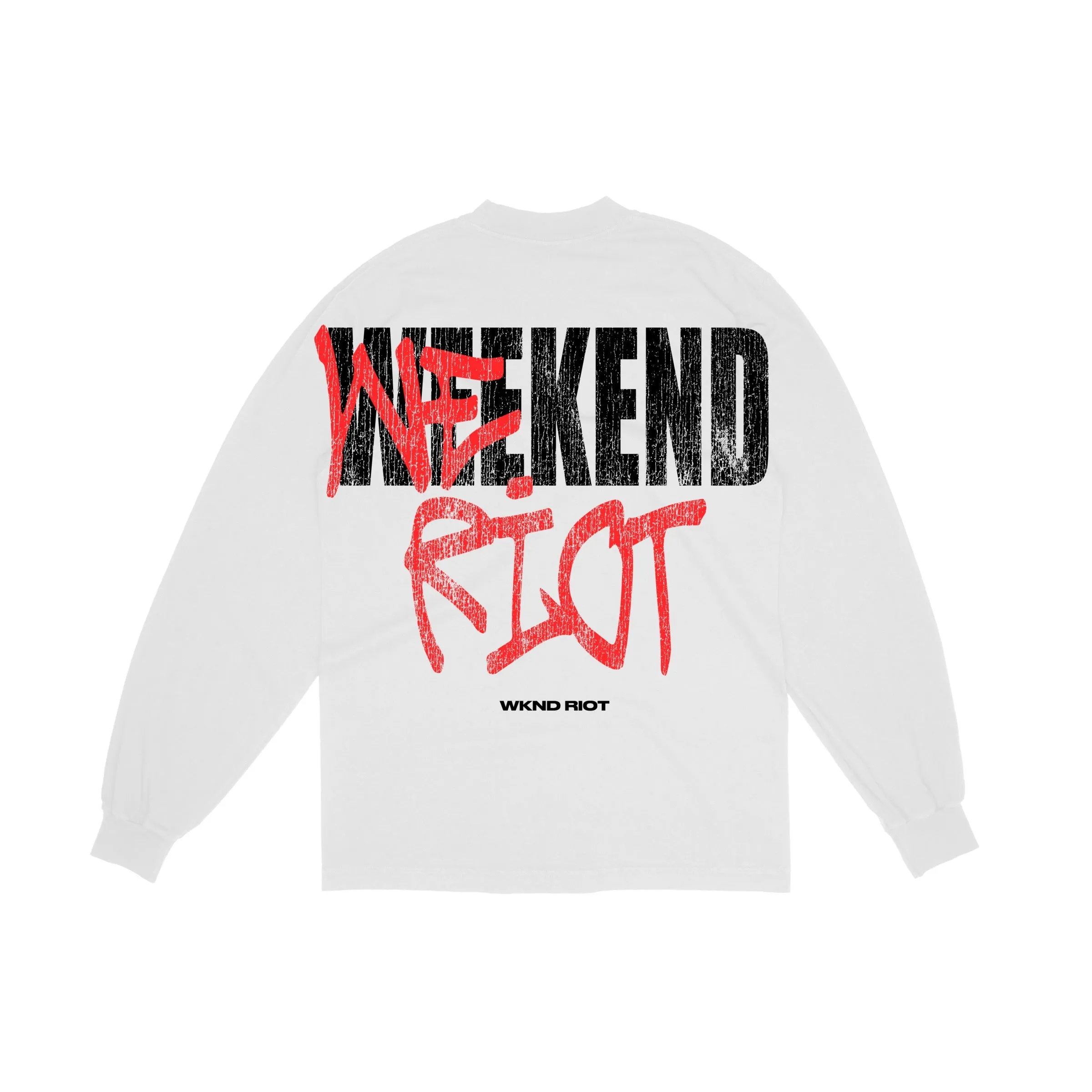 WKND Riot Weekend Skull Oversized Tee - White