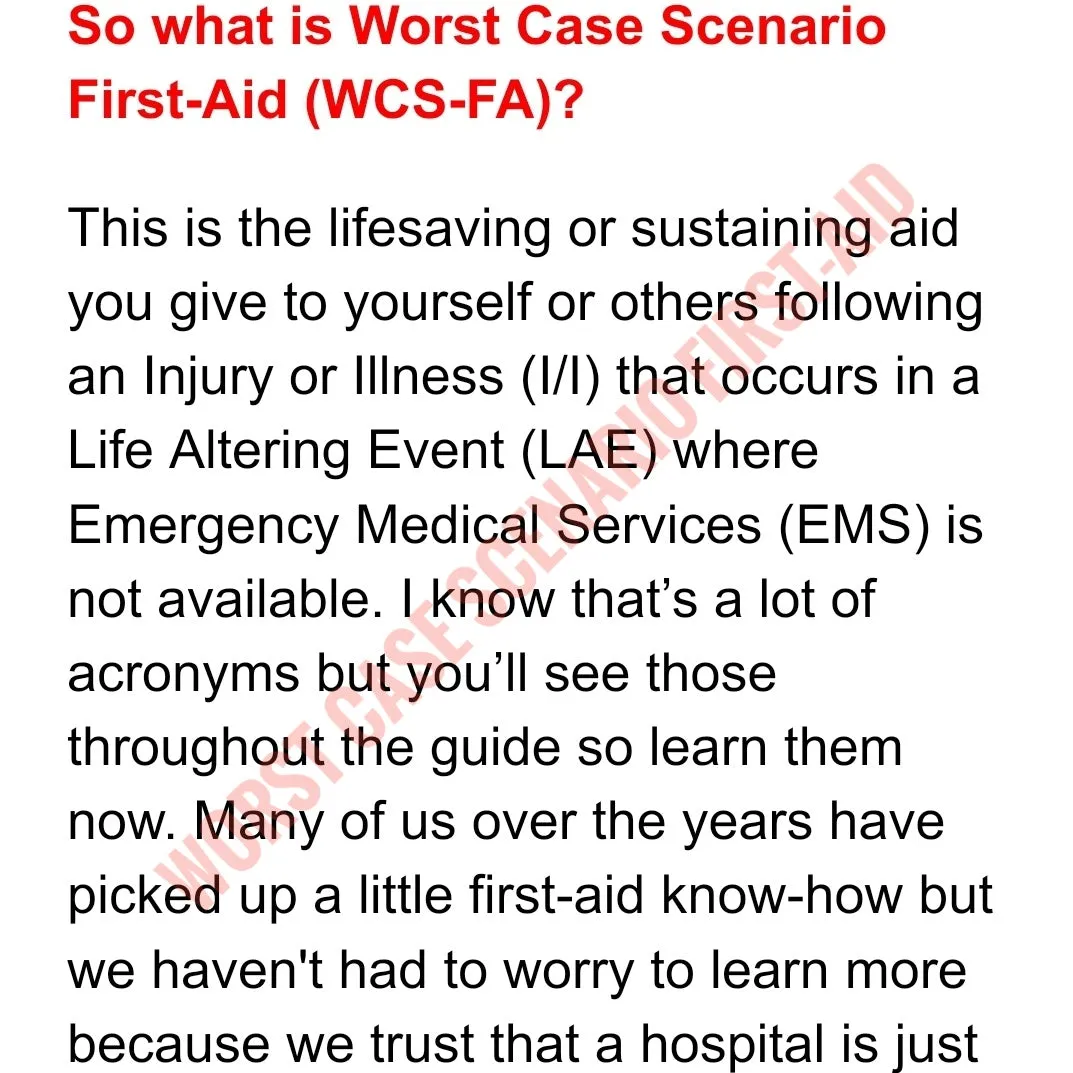 Worst Case Scenario First-Aid - Disaster and Wilderness Medical Survival Guide