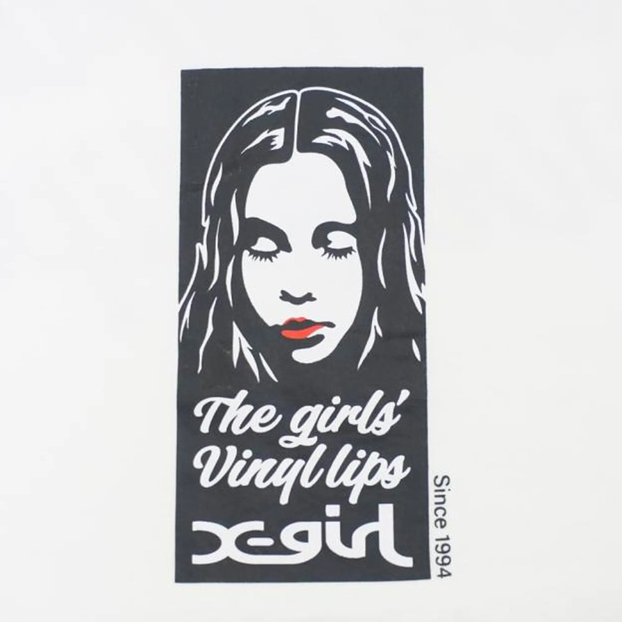 X-Girl Womens Vinyl Lip Face SS Tee