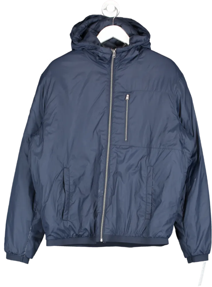 ZARA Blue Lightweight Puffer Jacket UK M